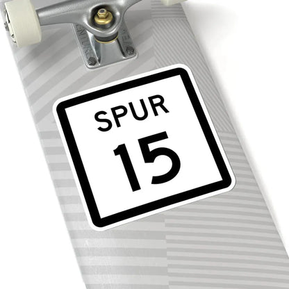 Texas Spur 15 (Texas) (Road Sign) STICKER Vinyl Kiss-Cut Decal - The Sticker Space