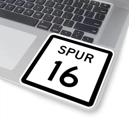Texas Spur 16 (Texas) (Road Sign) STICKER Vinyl Kiss-Cut Decal - The Sticker Space