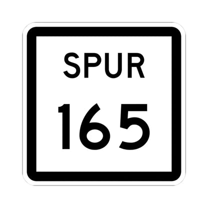 Texas Spur 165 (Texas) (Road Sign) STICKER Vinyl Kiss-Cut Decal 3 Inch White - The Sticker Space