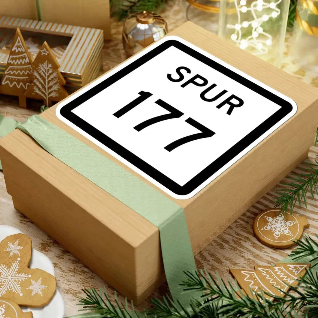 Texas Spur 177 (Texas) (Road Sign) STICKER Vinyl Kiss-Cut Decal - The Sticker Space