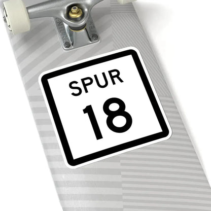 Texas Spur 18 (Texas) (Road Sign) STICKER Vinyl Kiss-Cut Decal - The Sticker Space