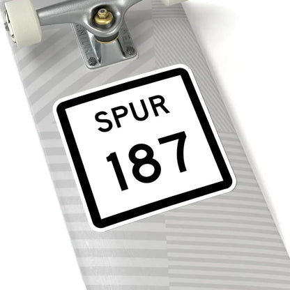 Texas Spur 187 (Texas) (Road Sign) STICKER Vinyl Kiss-Cut Decal - The Sticker Space