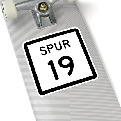 Texas Spur 19 (Texas) (Road Sign) STICKER Vinyl Kiss-Cut Decal - The Sticker Space