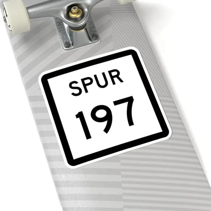 Texas Spur 197 (Texas) (Road Sign) STICKER Vinyl Kiss-Cut Decal - The Sticker Space