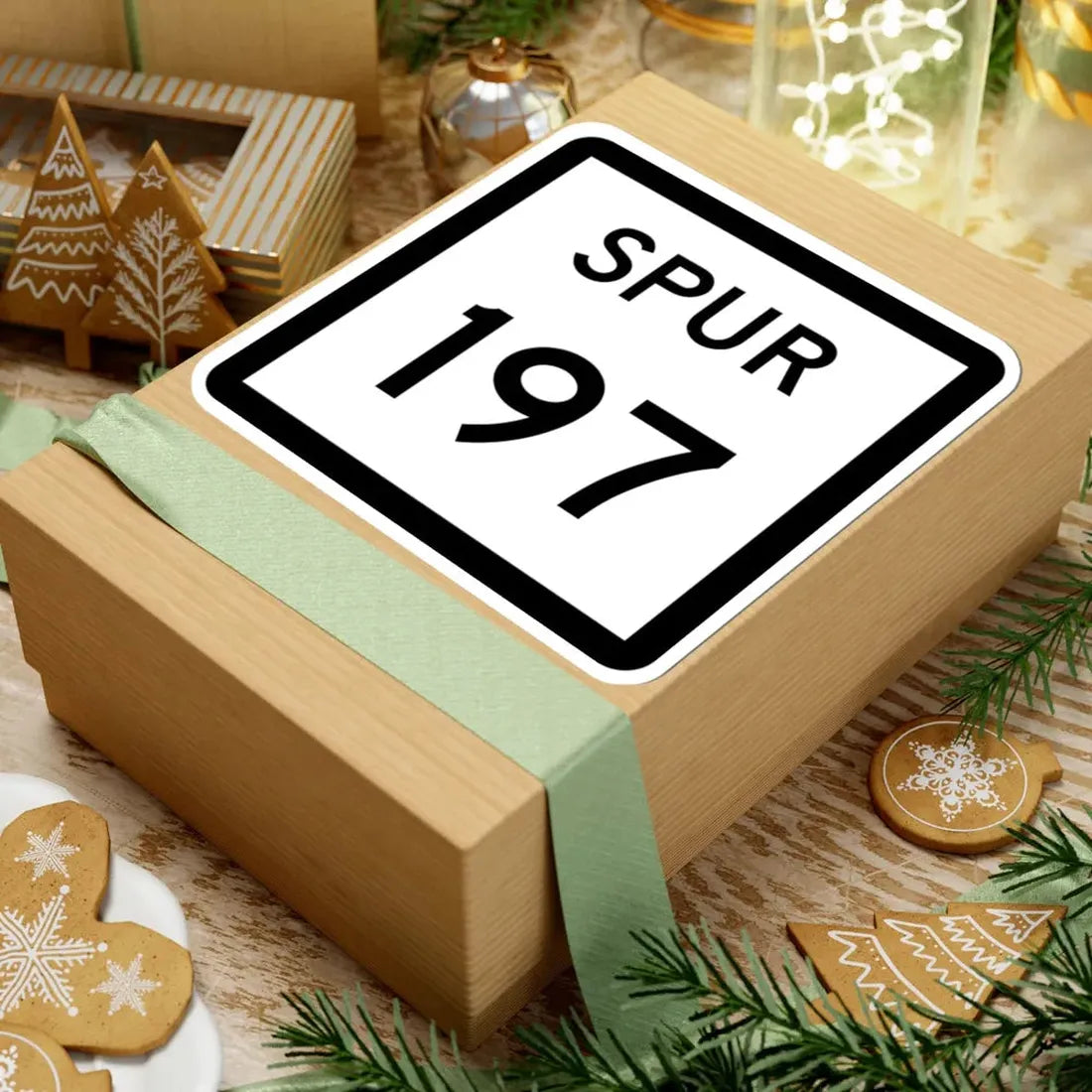 Texas Spur 197 (Texas) (Road Sign) STICKER Vinyl Kiss-Cut Decal - The Sticker Space