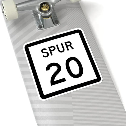 Texas Spur 20 (Texas) (Road Sign) STICKER Vinyl Kiss-Cut Decal - The Sticker Space