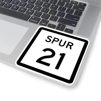 Texas Spur 21 (Texas) (Road Sign) STICKER Vinyl Kiss-Cut Decal - The Sticker Space