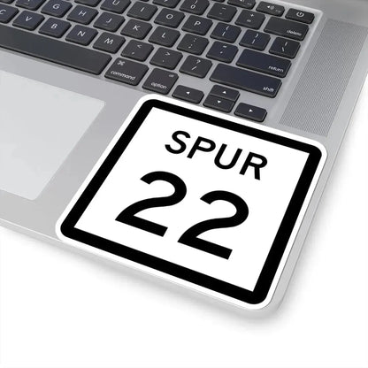 Texas Spur 22 (Texas) (Road Sign) STICKER Vinyl Kiss-Cut Decal - The Sticker Space
