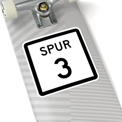 Texas Spur 3 (Texas) (Road Sign) STICKER Vinyl Kiss-Cut Decal - The Sticker Space