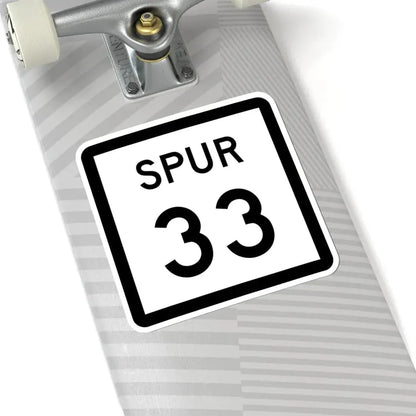 Texas Spur 33 (Texas) (Road Sign) STICKER Vinyl Kiss-Cut Decal - The Sticker Space