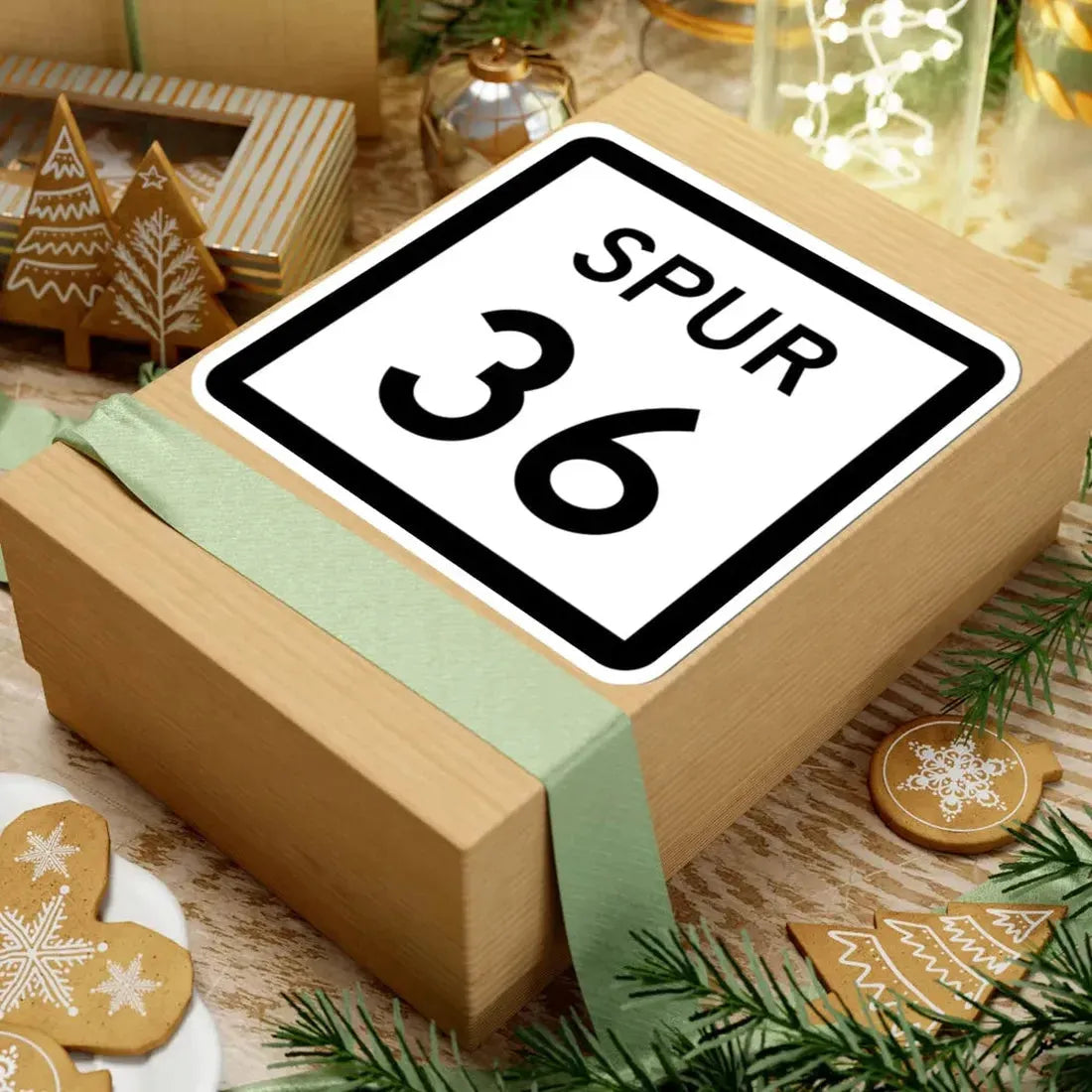 Texas Spur 36 (Texas) (Road Sign) STICKER Vinyl Kiss-Cut Decal - The Sticker Space