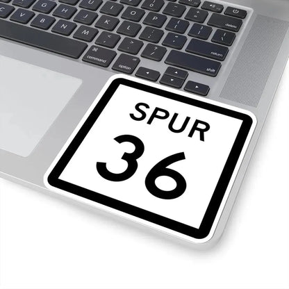 Texas Spur 36 (Texas) (Road Sign) STICKER Vinyl Kiss-Cut Decal - The Sticker Space