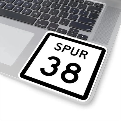 Texas Spur 38 (Texas) (Road Sign) STICKER Vinyl Kiss-Cut Decal - The Sticker Space
