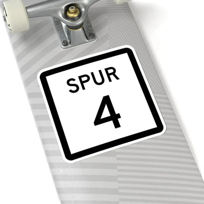 Texas Spur 4 (Texas) (Road Sign) STICKER Vinyl Kiss-Cut Decal - The Sticker Space