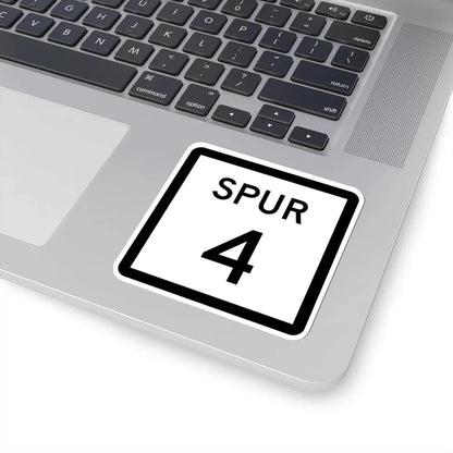 Texas Spur 4 (Texas) (Road Sign) STICKER Vinyl Kiss-Cut Decal - The Sticker Space