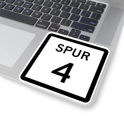 Texas Spur 4 (Texas) (Road Sign) STICKER Vinyl Kiss-Cut Decal - The Sticker Space