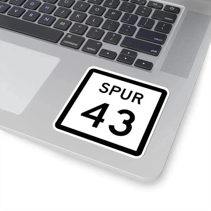 Texas Spur 43 (Texas) (Road Sign) STICKER Vinyl Kiss-Cut Decal - The Sticker Space