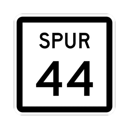 Texas Spur 44 (Texas) (Road Sign) STICKER Vinyl Kiss-Cut Decal 2 Inch White - The Sticker Space