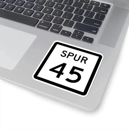 Texas Spur 45 (Texas) (Road Sign) STICKER Vinyl Kiss-Cut Decal - The Sticker Space