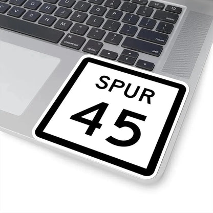 Texas Spur 45 (Texas) (Road Sign) STICKER Vinyl Kiss-Cut Decal - The Sticker Space