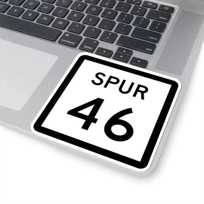 Texas Spur 46 (Texas) (Road Sign) STICKER Vinyl Kiss-Cut Decal - The Sticker Space