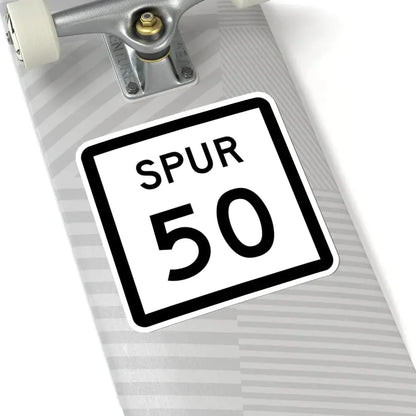 Texas Spur 50 (Texas) (Road Sign) STICKER Vinyl Kiss-Cut Decal - The Sticker Space