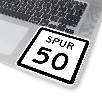 Texas Spur 50 (Texas) (Road Sign) STICKER Vinyl Kiss-Cut Decal - The Sticker Space