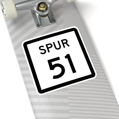 Texas Spur 51 (Texas) (Road Sign) STICKER Vinyl Kiss-Cut Decal - The Sticker Space