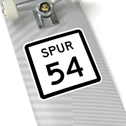 Texas Spur 54 (Texas) (Road Sign) STICKER Vinyl Kiss-Cut Decal - The Sticker Space