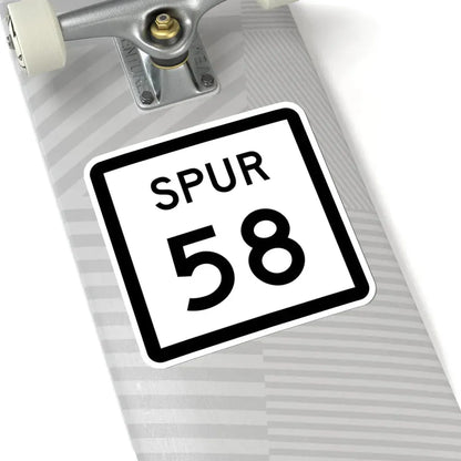 Texas Spur 58 (Texas) (Road Sign) STICKER Vinyl Kiss-Cut Decal - The Sticker Space