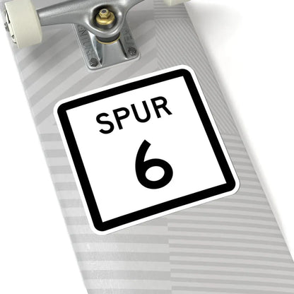 Texas Spur 6 (Texas) (Road Sign) STICKER Vinyl Kiss-Cut Decal - The Sticker Space