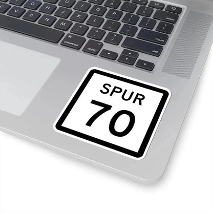Texas Spur 70 (Texas) (Road Sign) STICKER Vinyl Kiss-Cut Decal - The Sticker Space