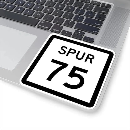 Texas Spur 75 (Texas) (Road Sign) STICKER Vinyl Kiss-Cut Decal - The Sticker Space