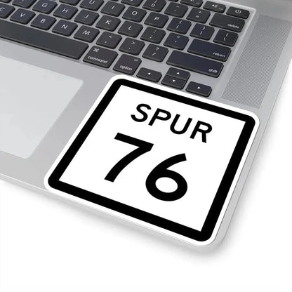 Texas Spur 76 (Texas) (Road Sign) STICKER Vinyl Kiss-Cut Decal - The Sticker Space