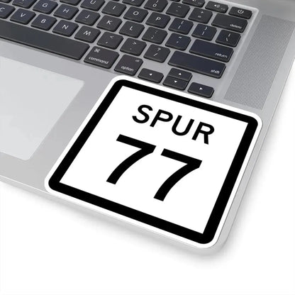 Texas Spur 77 (Texas) (Road Sign) STICKER Vinyl Kiss-Cut Decal - The Sticker Space
