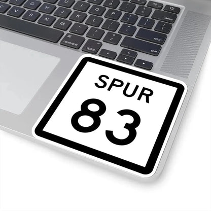 Texas Spur 83 (Texas) (Road Sign) STICKER Vinyl Kiss-Cut Decal - The Sticker Space