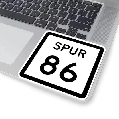 Texas Spur 86 (Texas) (Road Sign) STICKER Vinyl Kiss-Cut Decal - The Sticker Space