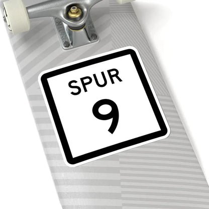 Texas Spur 9 (Texas) (Road Sign) STICKER Vinyl Kiss-Cut Decal - The Sticker Space