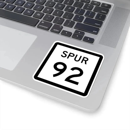 Texas Spur 92 (Texas) (Road Sign) STICKER Vinyl Kiss-Cut Decal - The Sticker Space
