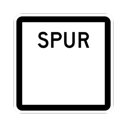 Texas Spur blank (Texas) (Road Sign) STICKER Vinyl Kiss-Cut Decal 2 Inch White - The Sticker Space
