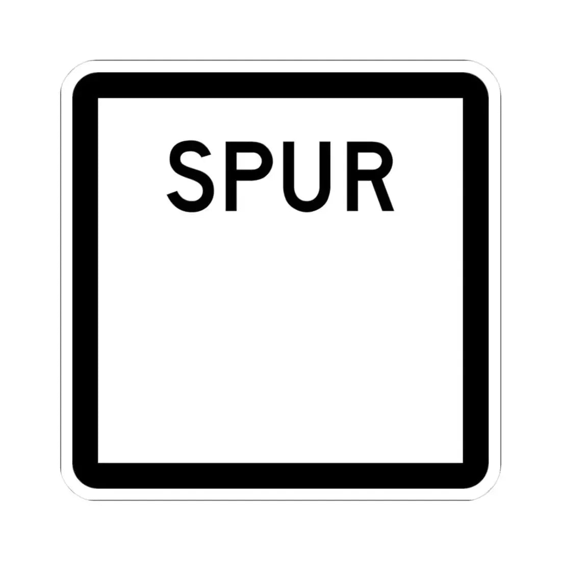 Texas Spur blank (Texas) (Road Sign) STICKER Vinyl Kiss-Cut Decal 3 Inch White - The Sticker Space