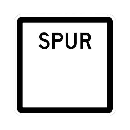 Texas Spur blank (Texas) (Road Sign) STICKER Vinyl Kiss-Cut Decal 4 Inch White - The Sticker Space