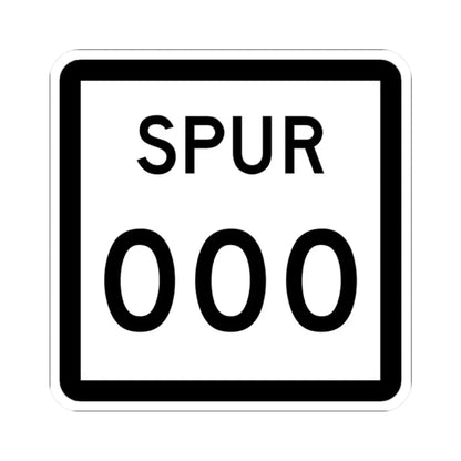 Texas Spur XXX (Texas) (Road Sign) STICKER Vinyl Kiss-Cut Decal 2 Inch White - The Sticker Space