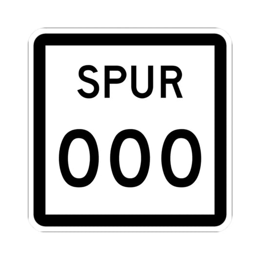 Texas Spur XXX (Texas) (Road Sign) STICKER Vinyl Kiss-Cut Decal 2 Inch White - The Sticker Space