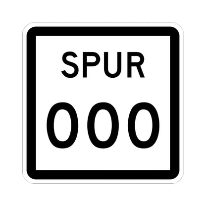 Texas Spur XXX (Texas) (Road Sign) STICKER Vinyl Kiss-Cut Decal 4 Inch White - The Sticker Space