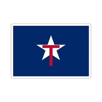 Texas State Guard Flag (United States) STICKER Vinyl Kiss-Cut Decal 3 Inch White - The Sticker Space