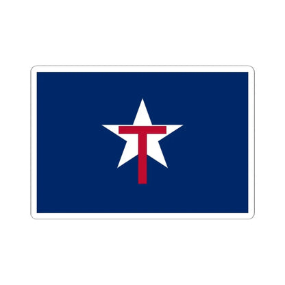Texas State Guard Flag (United States) STICKER Vinyl Kiss-Cut Decal 6 Inch White - The Sticker Space