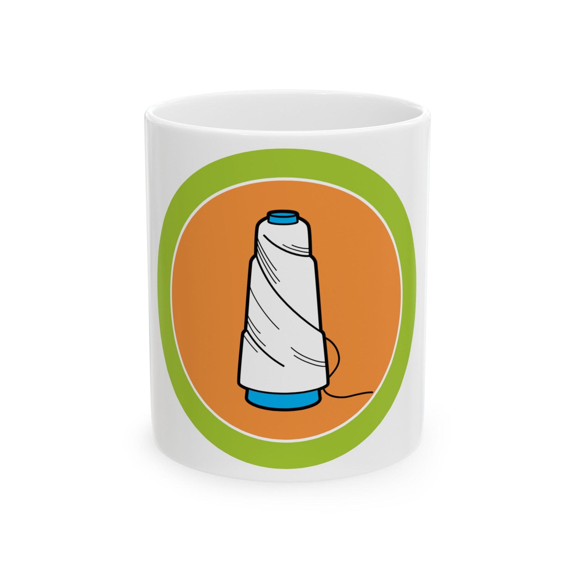 Textile (Boy Scout Merit Badge) White Coffee Mug-11oz-The Sticker Space