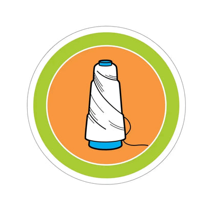 Textile (Boy Scouts Merit Badge) STICKER Vinyl Die-Cut Decal 5 Inch - The Sticker Space