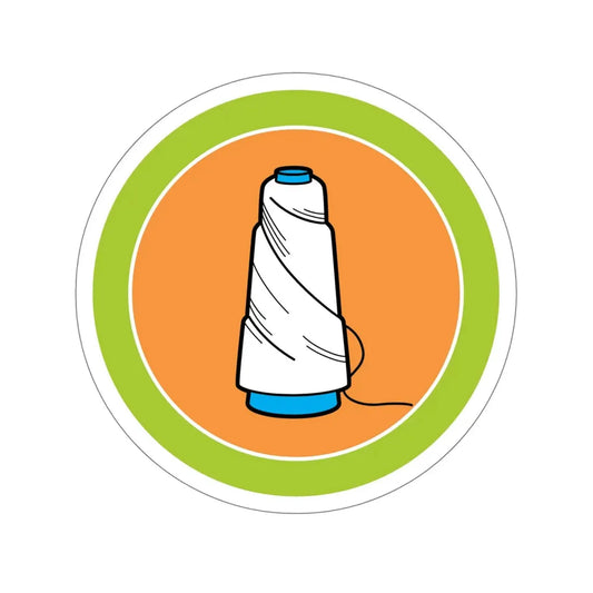 Textile (Boy Scouts Merit Badge) STICKER Vinyl Die-Cut Decal 6 Inch - The Sticker Space